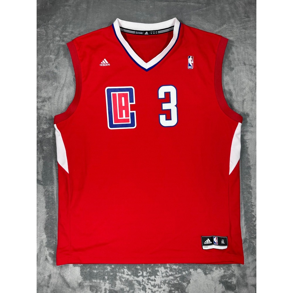 Adidas NBA Los Angeles Clippers Chris Paul 3 Jersey Mens XL Red Basketball 7818A